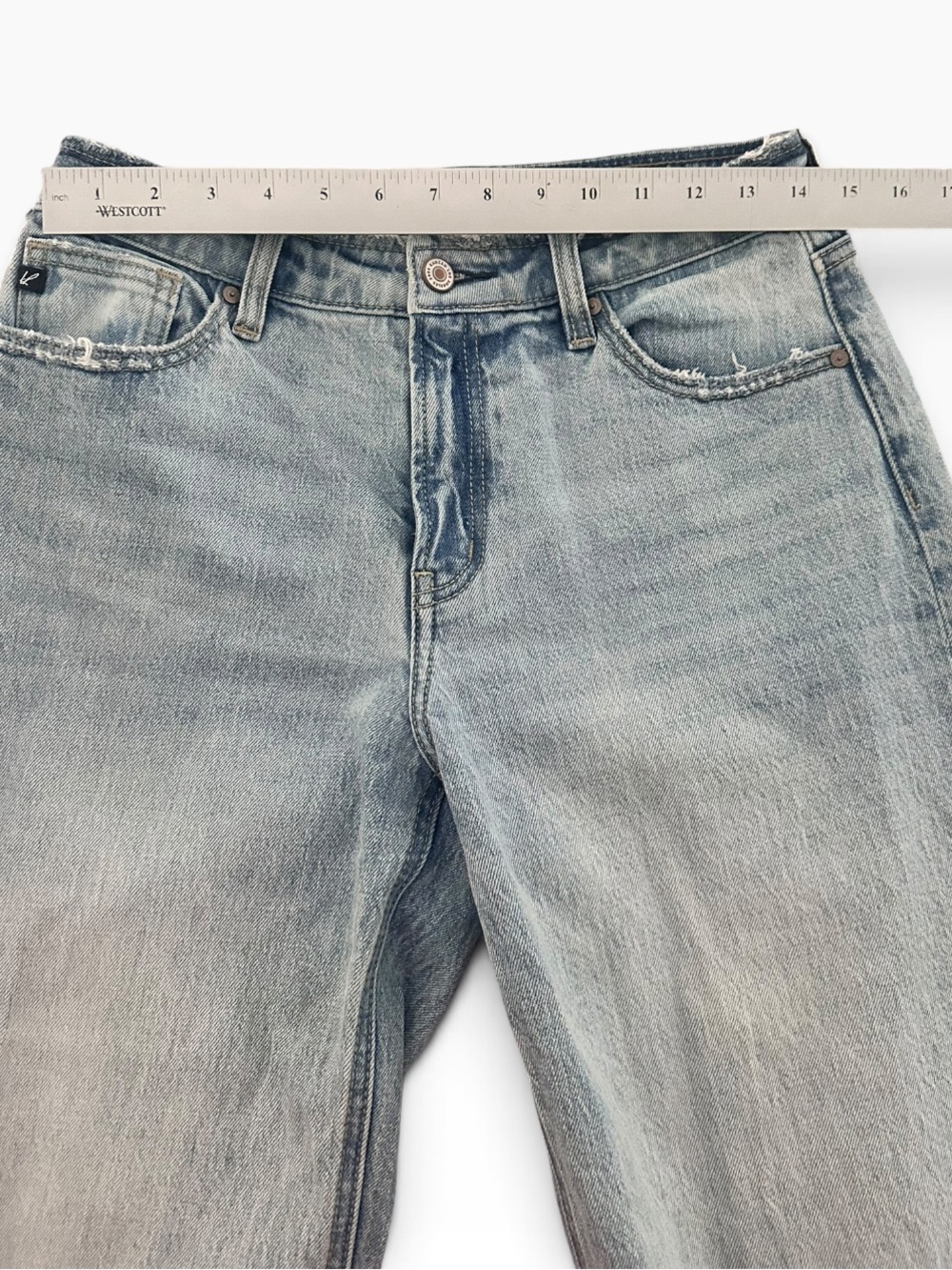 KanCan Light Blue Wide Leg Cuffed Jeans *Maurices Exclusive* - Picture 7 of 10